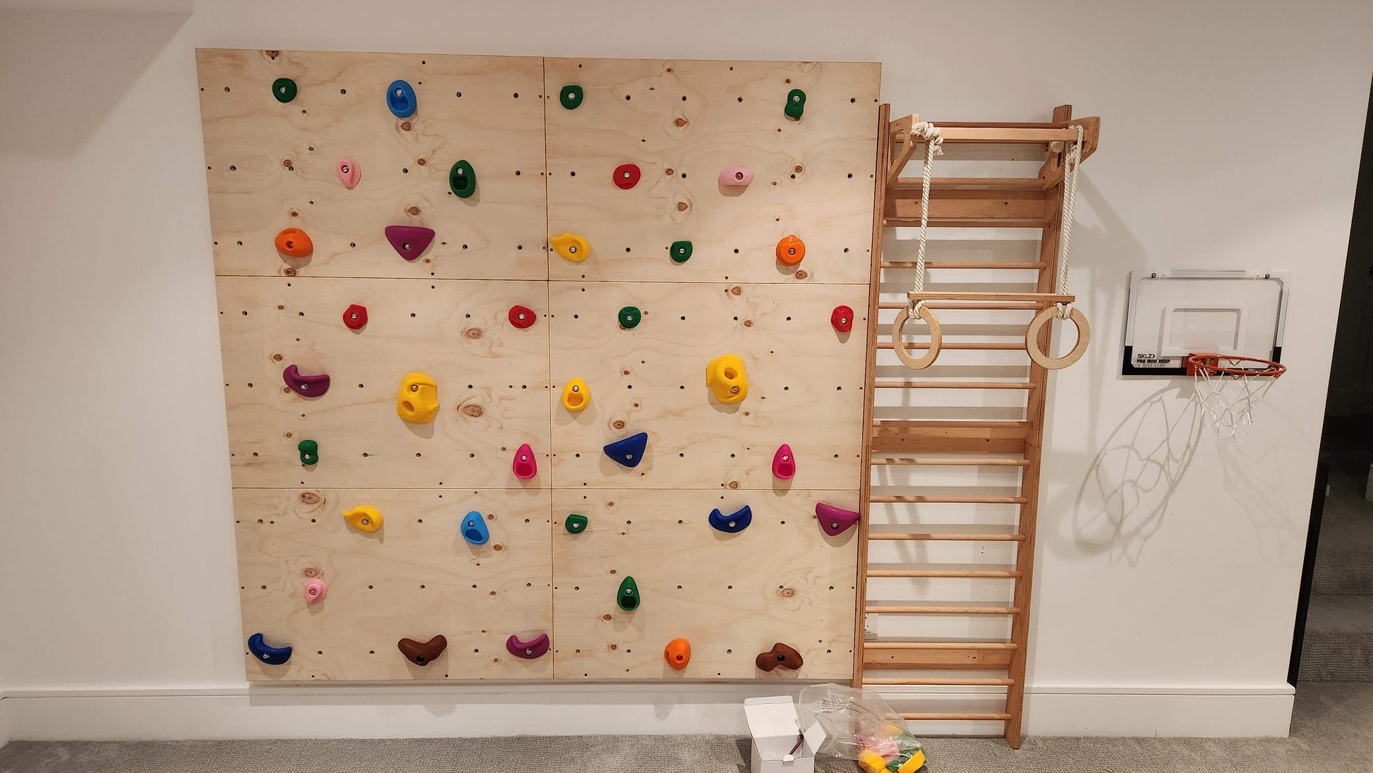 6 Standard Sized Rock Climbing Panels