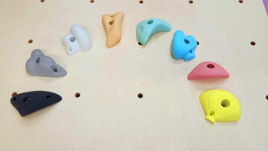 Professional Pastel Polyresin Rock Climbing Wall Holds Indoor/Outdoor 10 Pack