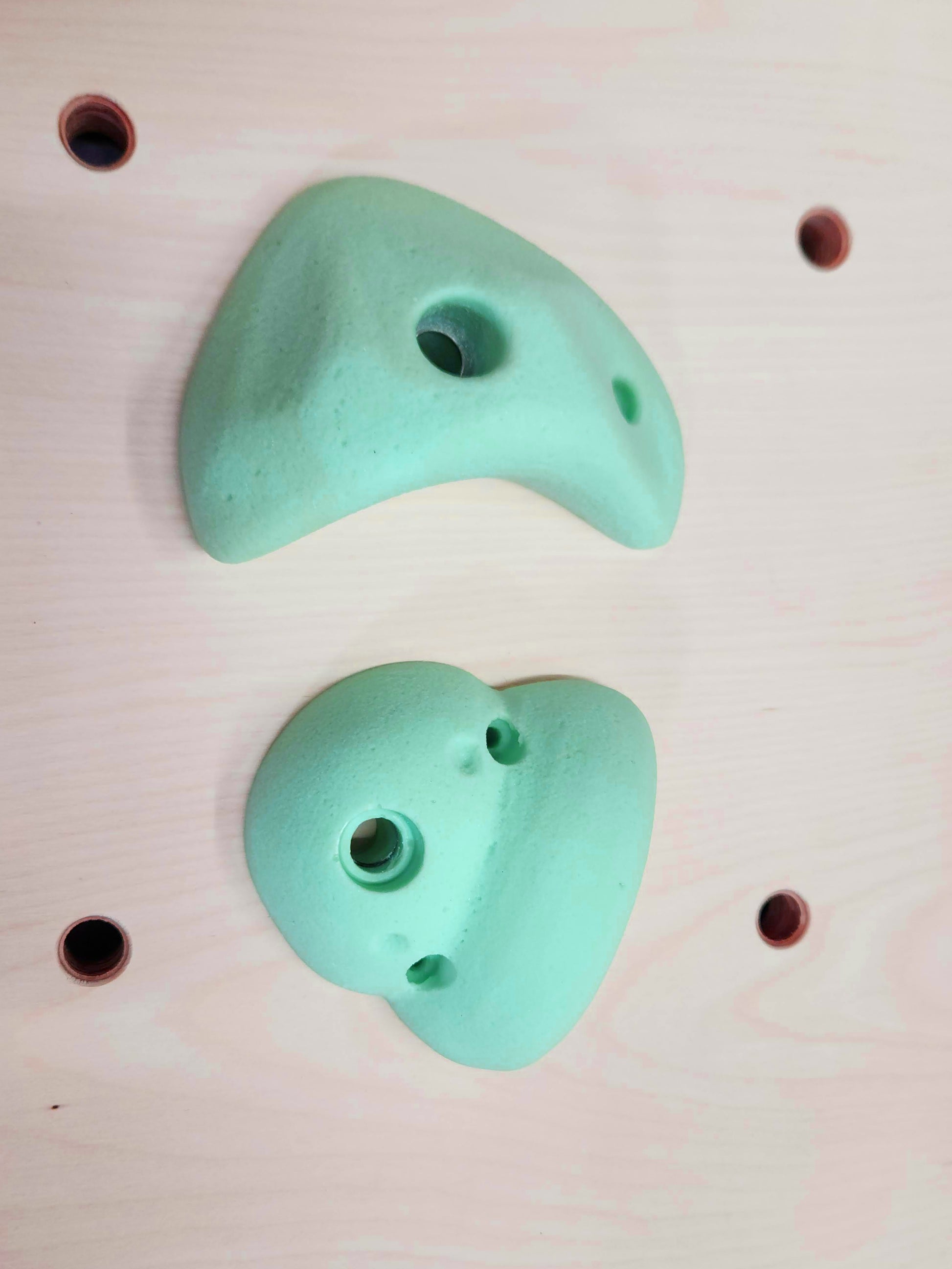 Premium Polyresin Rock Climbing Hold in Pastel Green