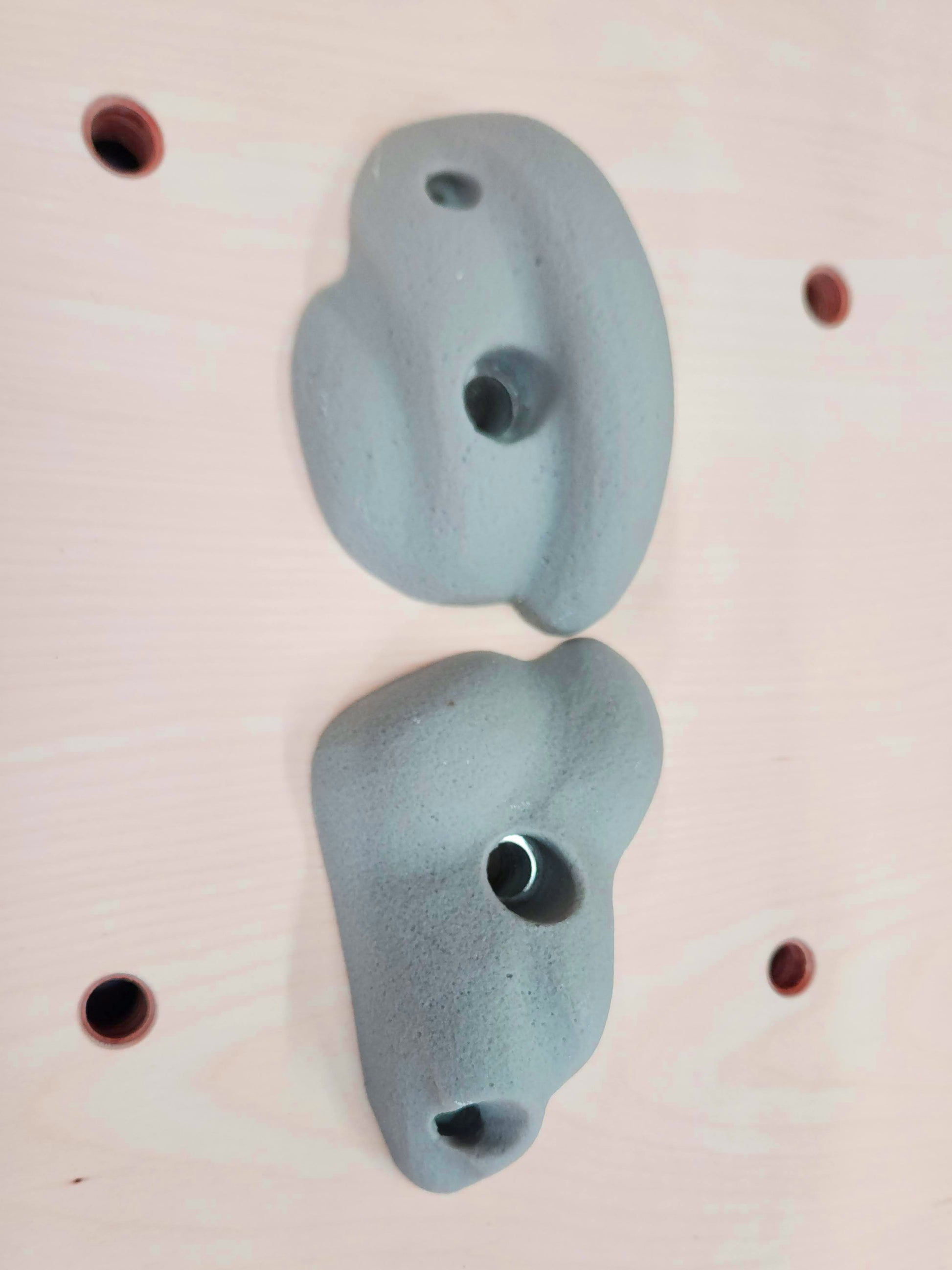 Premium Polyresin Rock Climbing Hold in Pastel Grey