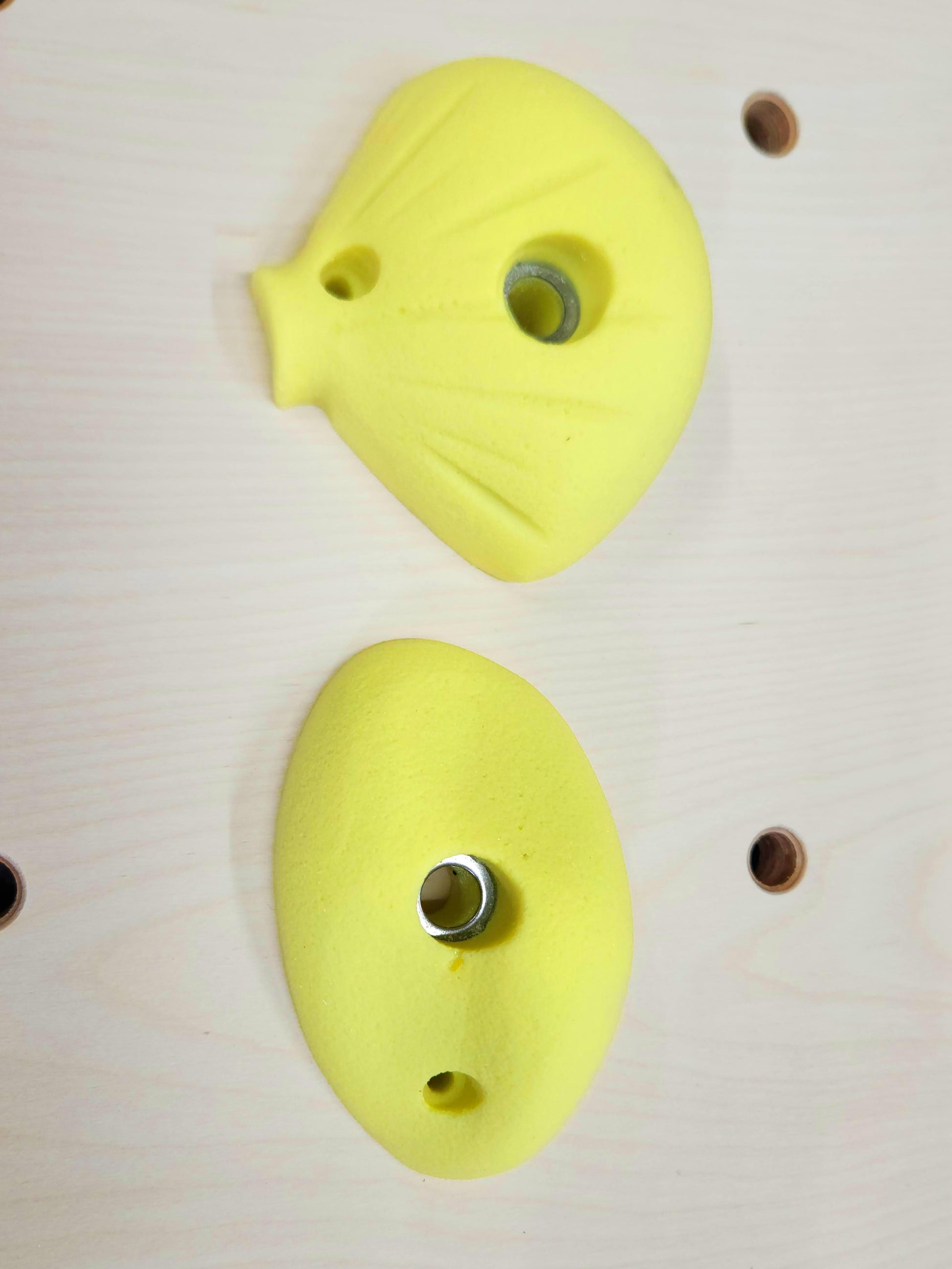 Premium Polyresin Rock Climbing Hold in Pastel Yellow