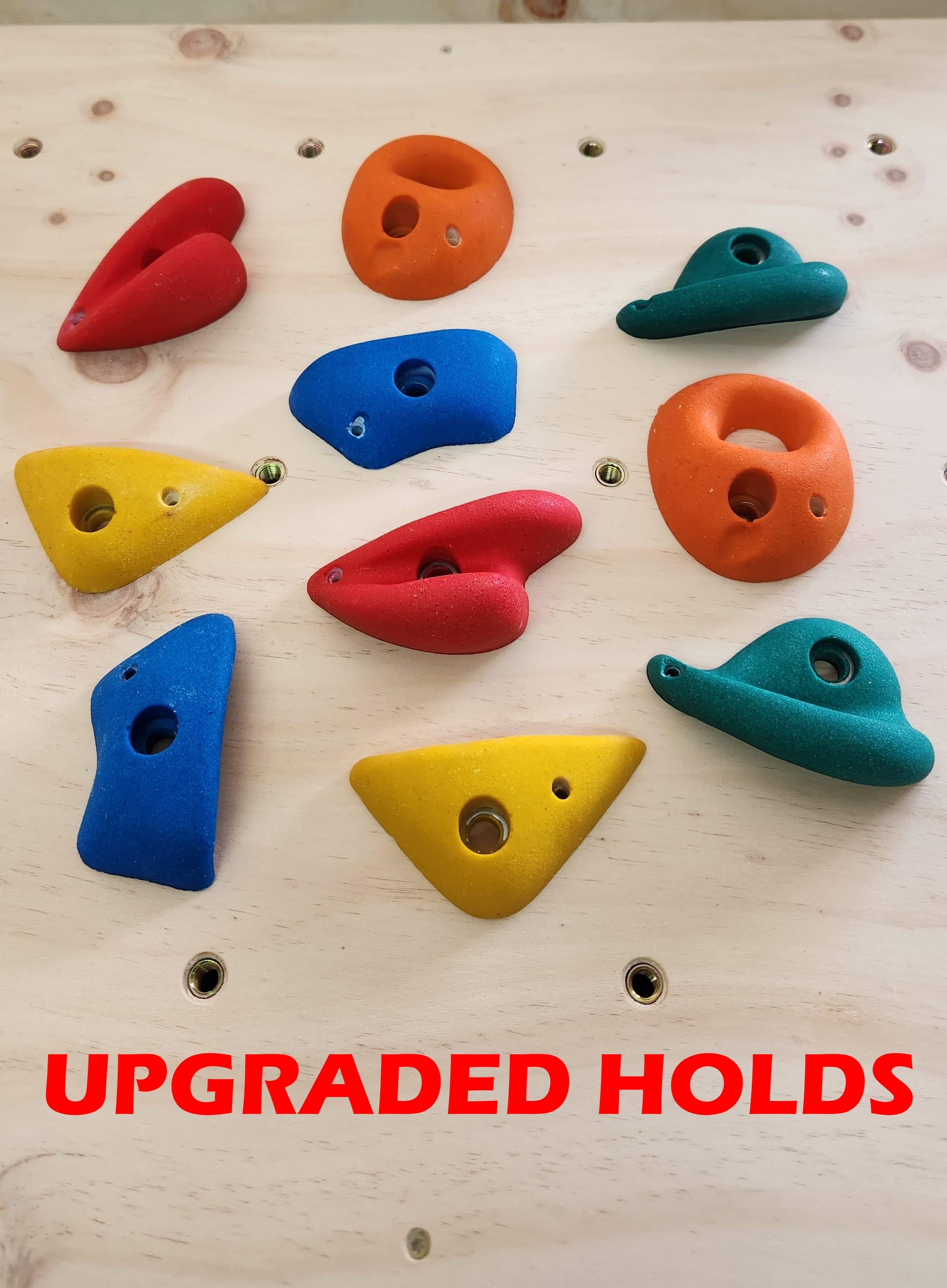 Upgraded Polyresin Rock Climbing Holds for Rock Climbing Wall Panels